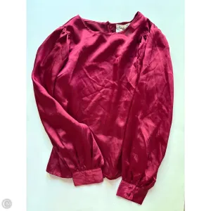 Blouse Long Sleeve By vine and love In Red, Size: L