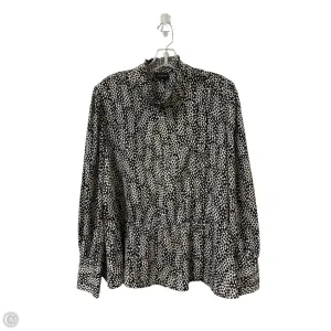 Blouse Long Sleeve By Who What Wear In Animal Print, Size: 2x
