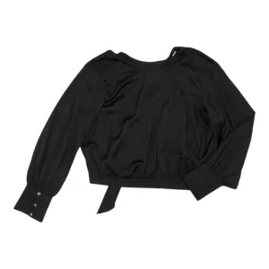 Blouse Ls By Express In Black, Size:Xl