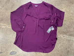 Blouse Ls By Vince Camuto In Purple, Size:3X