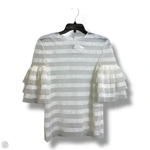 Blouse Short Sleeve By HUISHAN ZHANG In White, Size: 4