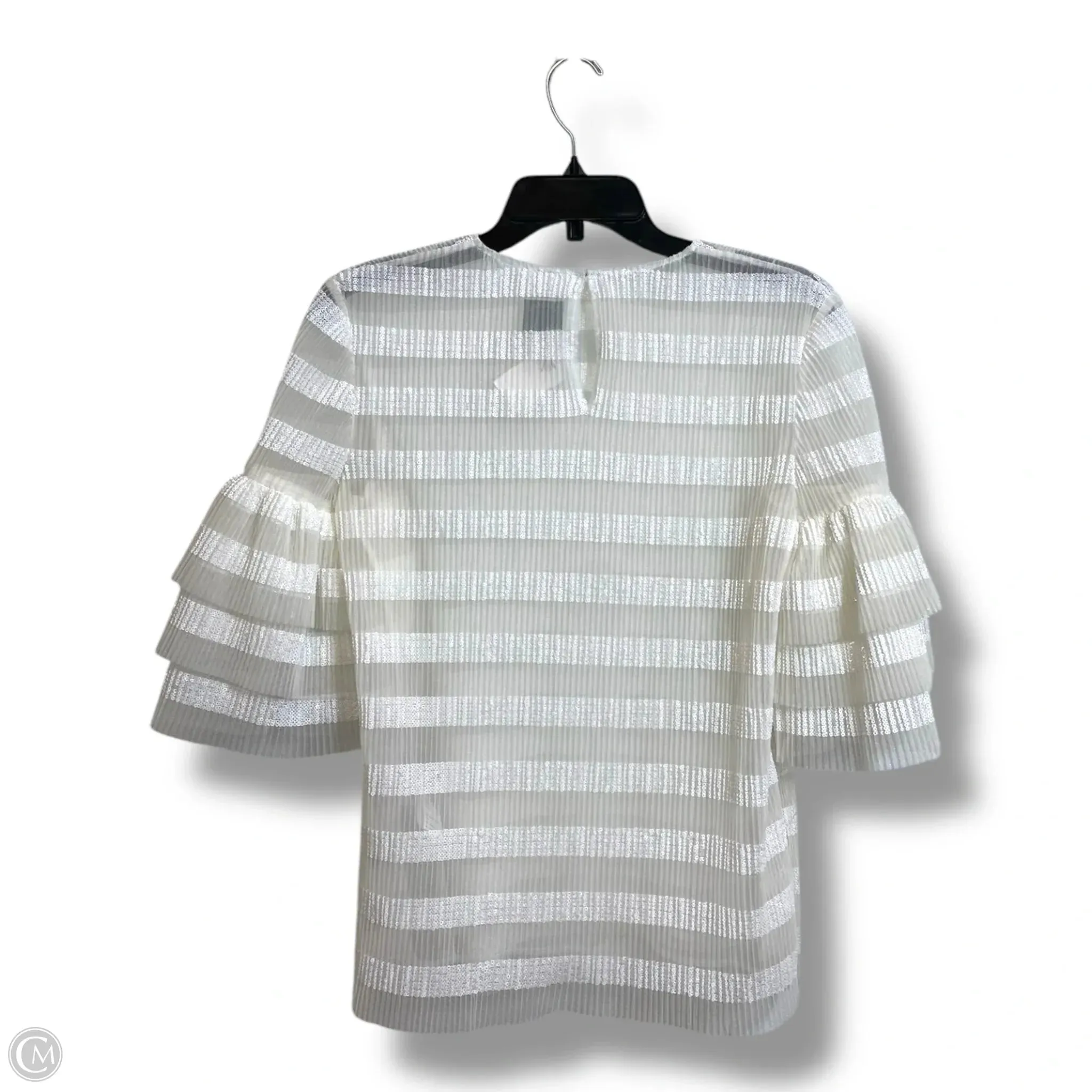 Blouse Short Sleeve By HUISHAN ZHANG In White, Size: 4