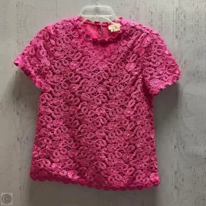Blouse Short Sleeve By Kate Spade In Pink, Size: 0