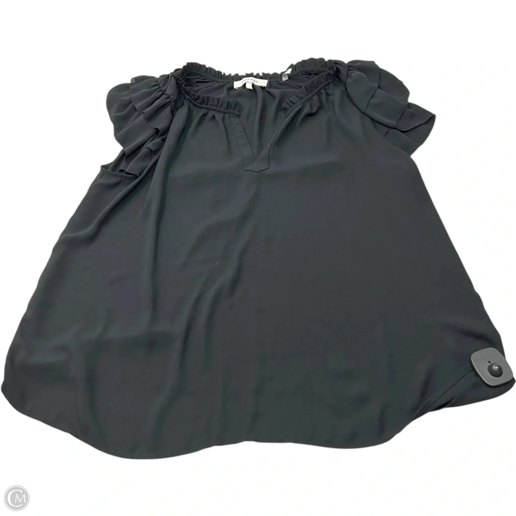 Blouse Short Sleeve By Lark & ro In Black, Size: L