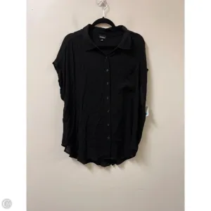 Blouse Short Sleeve By Torrid In Black, Size: 2x