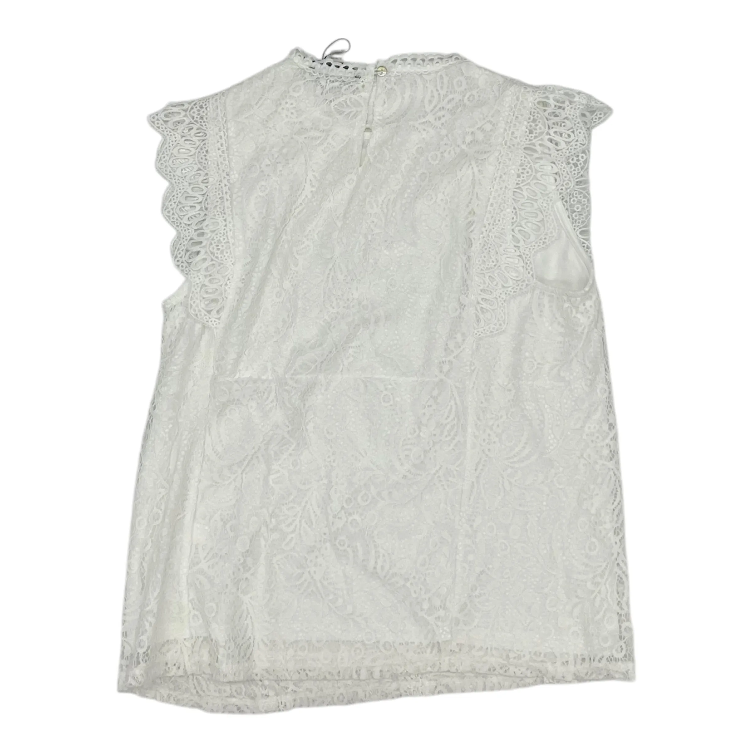 Blouse Ss By Cable And Gauge In White, Size:Xl