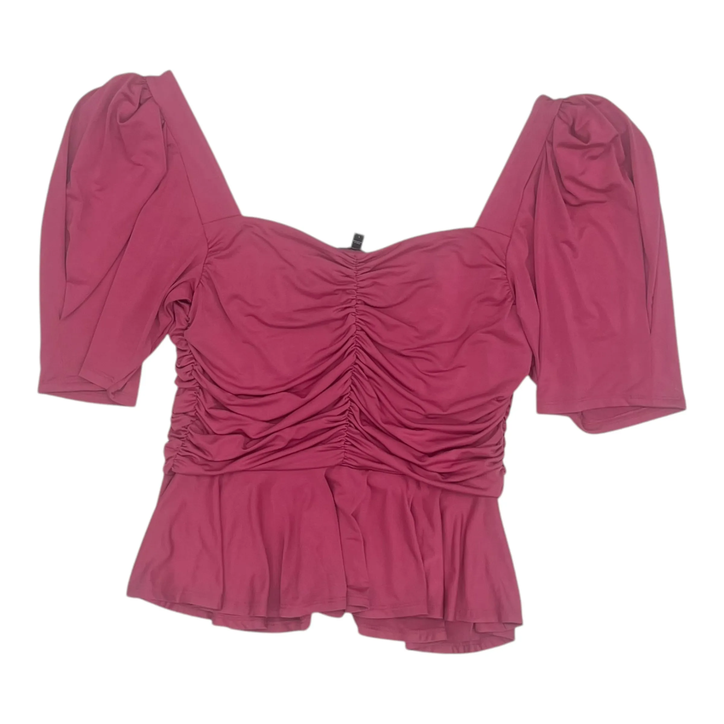 BLOUSE SS by EXPRESS In PINK, Size: L