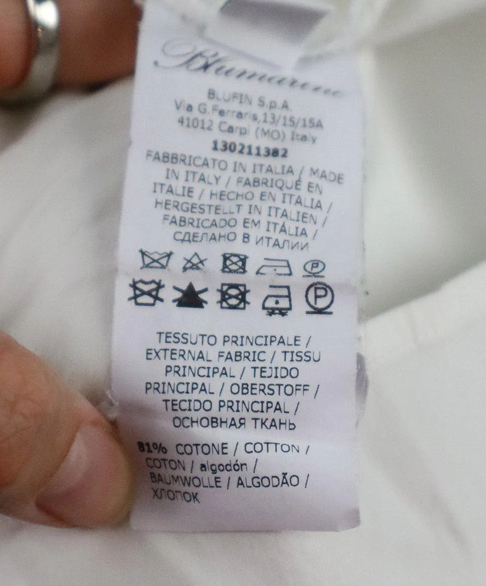 Blumarine White Cotton Top sz 0