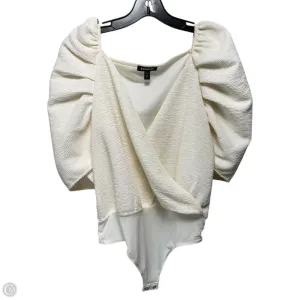 Bodysuit By Express In Cream, Size: M