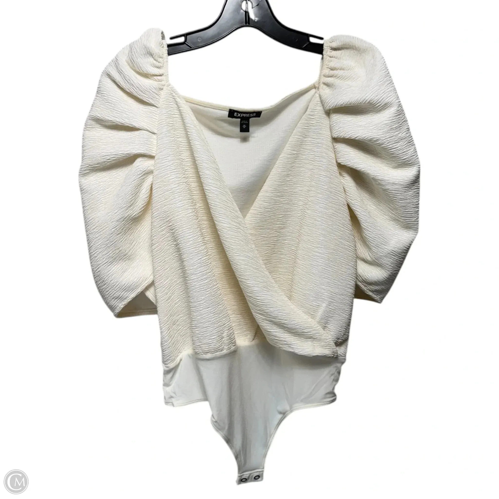 Bodysuit By Express In Cream, Size: M
