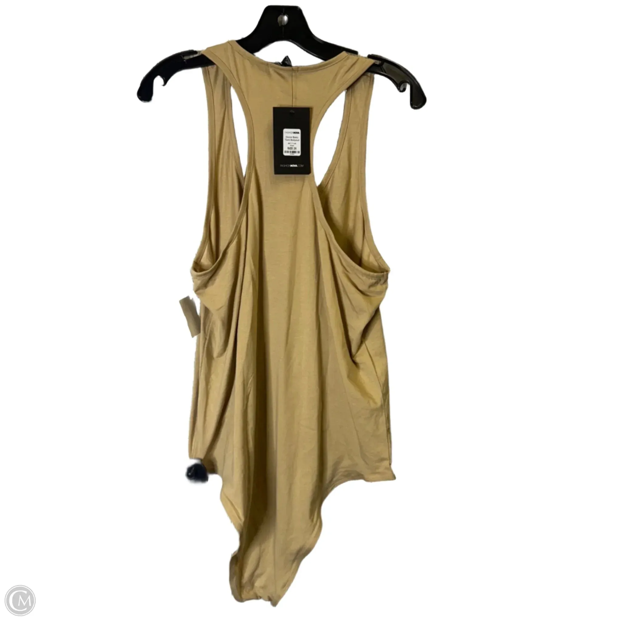 Bodysuit By Fashion Nova In Tan, Size: 2x