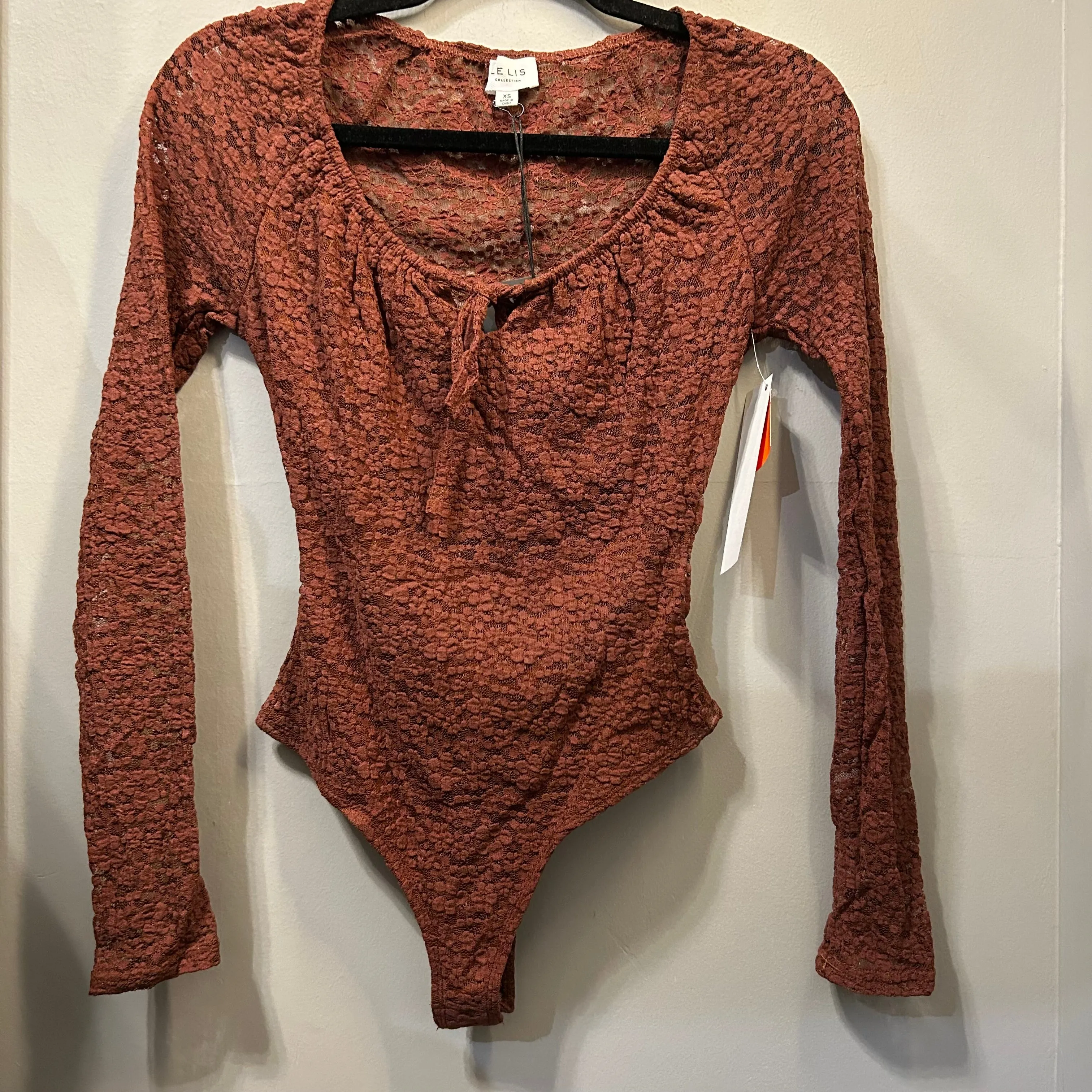 Bodysuit By Le Lis In Brown, Size: Xs