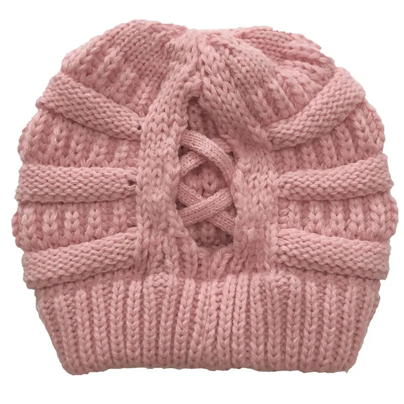 Bonnet Femme Hiver avec Ouverture pour Queue de Cheval - Pony