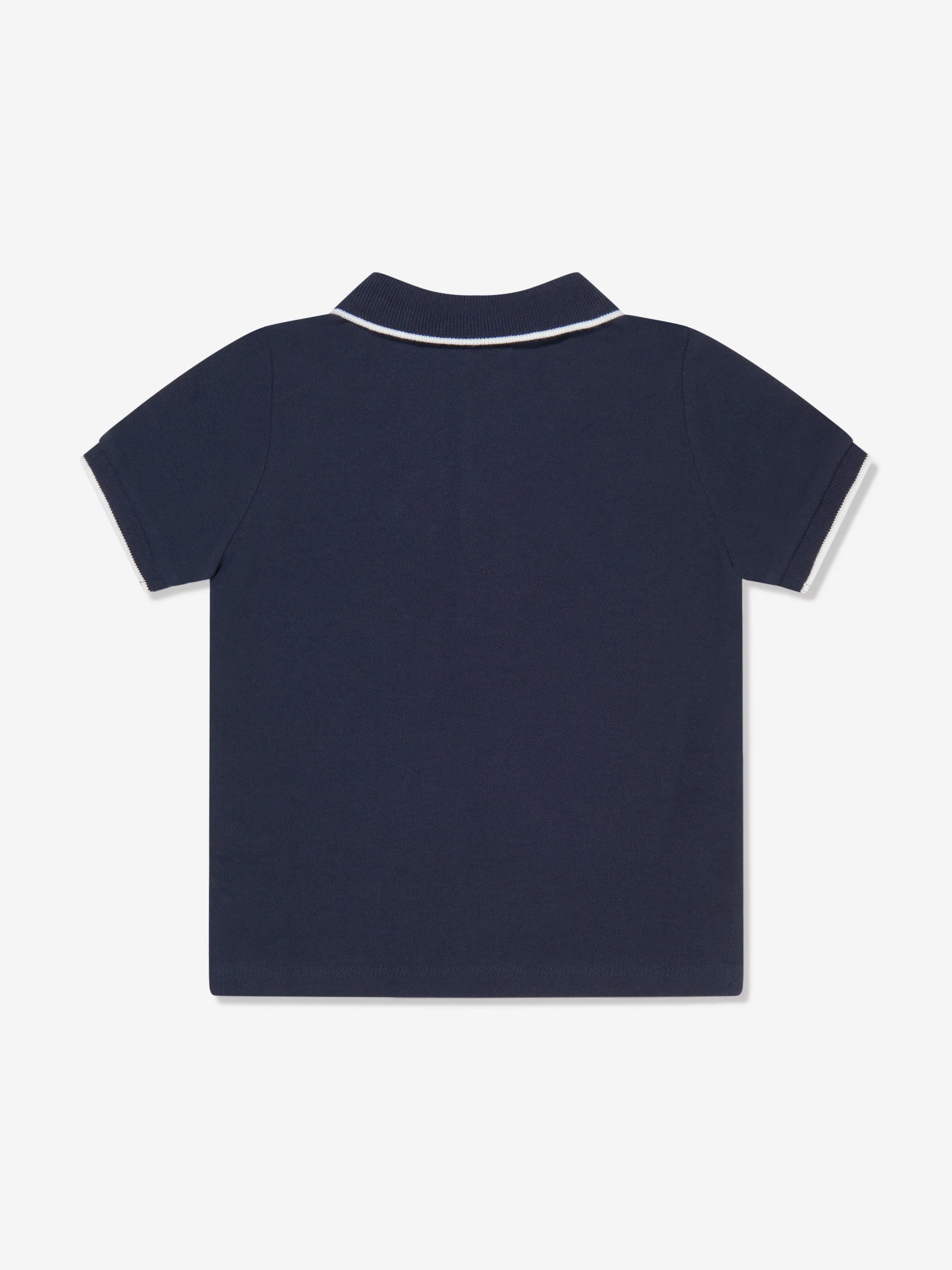 BOSS Baby Boys Logo Polo Shirt in Navy