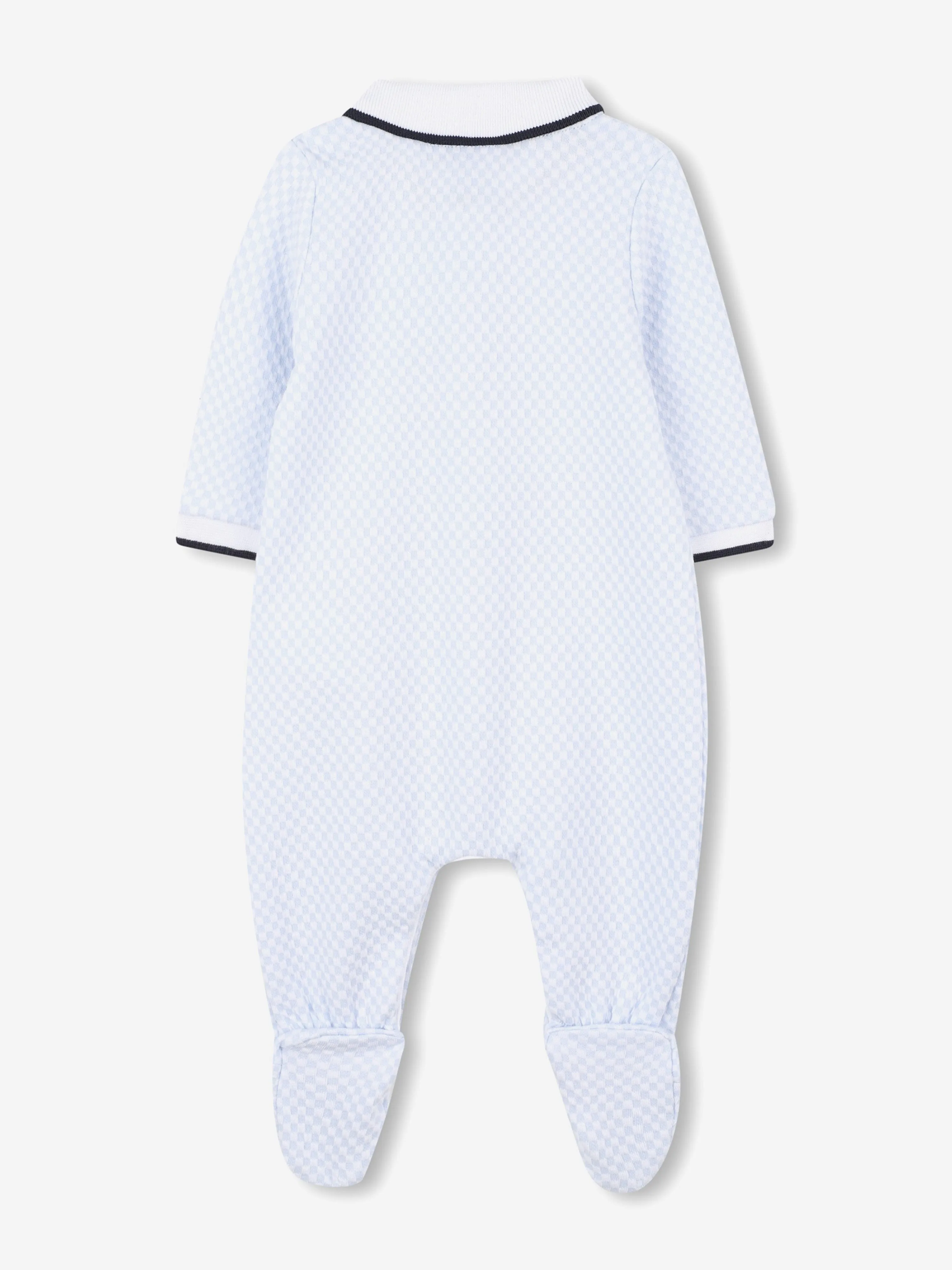 BOSS Baby Boys Polo Babygrow in Blue