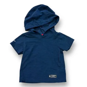 Boys Athletic Works Size 12 Months Navy Performance Short Sleeve Hooded Shirt
