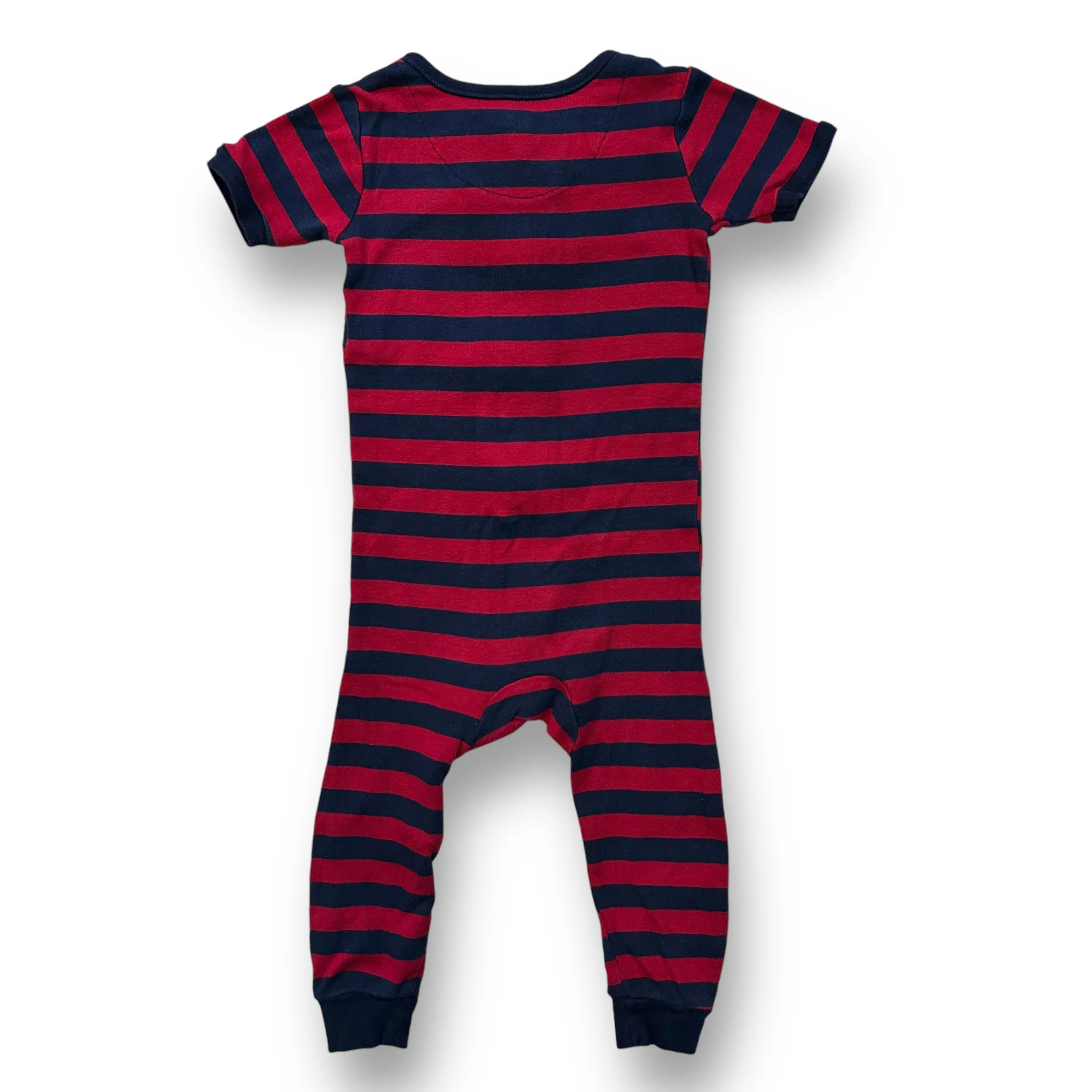 Boys Baby Bundles Size 12-18 Months Navy/Red Striped Footless Pj's