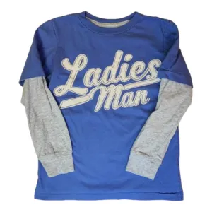 Boys Carter's Long Sleeve Size 6 Blue Shirt
