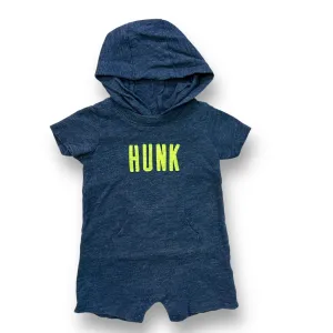 Boys Carter's Size 18 Months Dark Blue Hooded Snap Bottom One-Piece