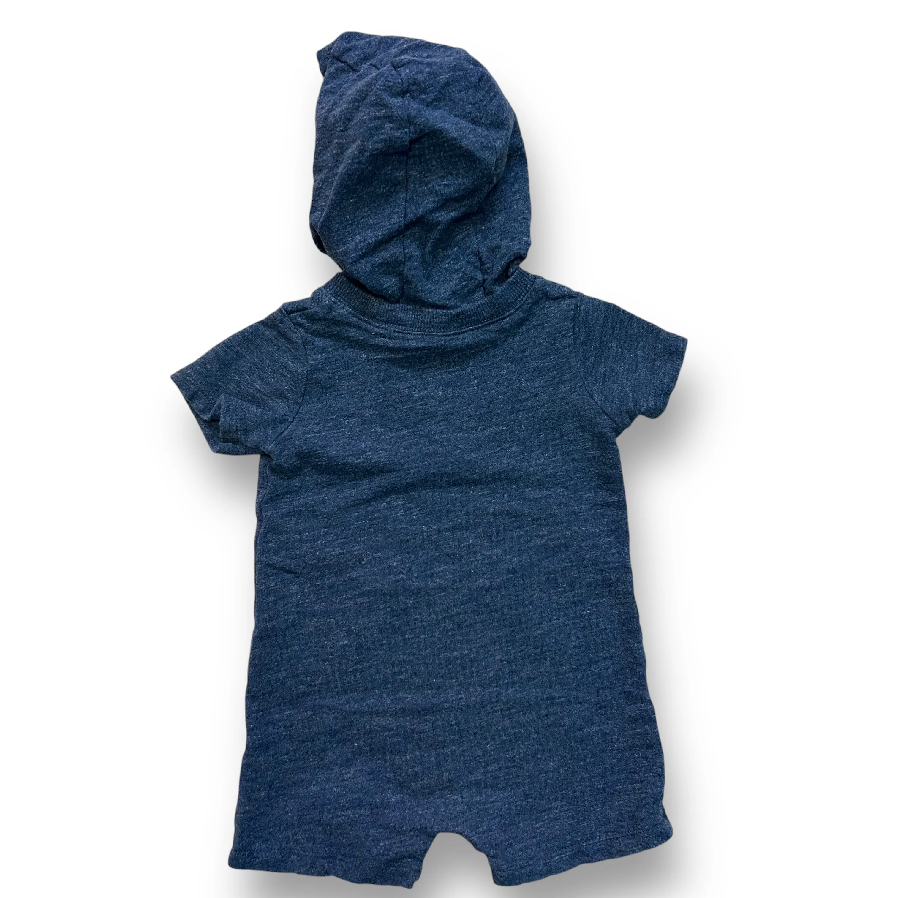 Boys Carter's Size 18 Months Dark Blue Hooded Snap Bottom One-Piece
