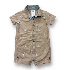 Boys Carter's Size 18 Months Khaki Snap Bottom Safari One-Piece