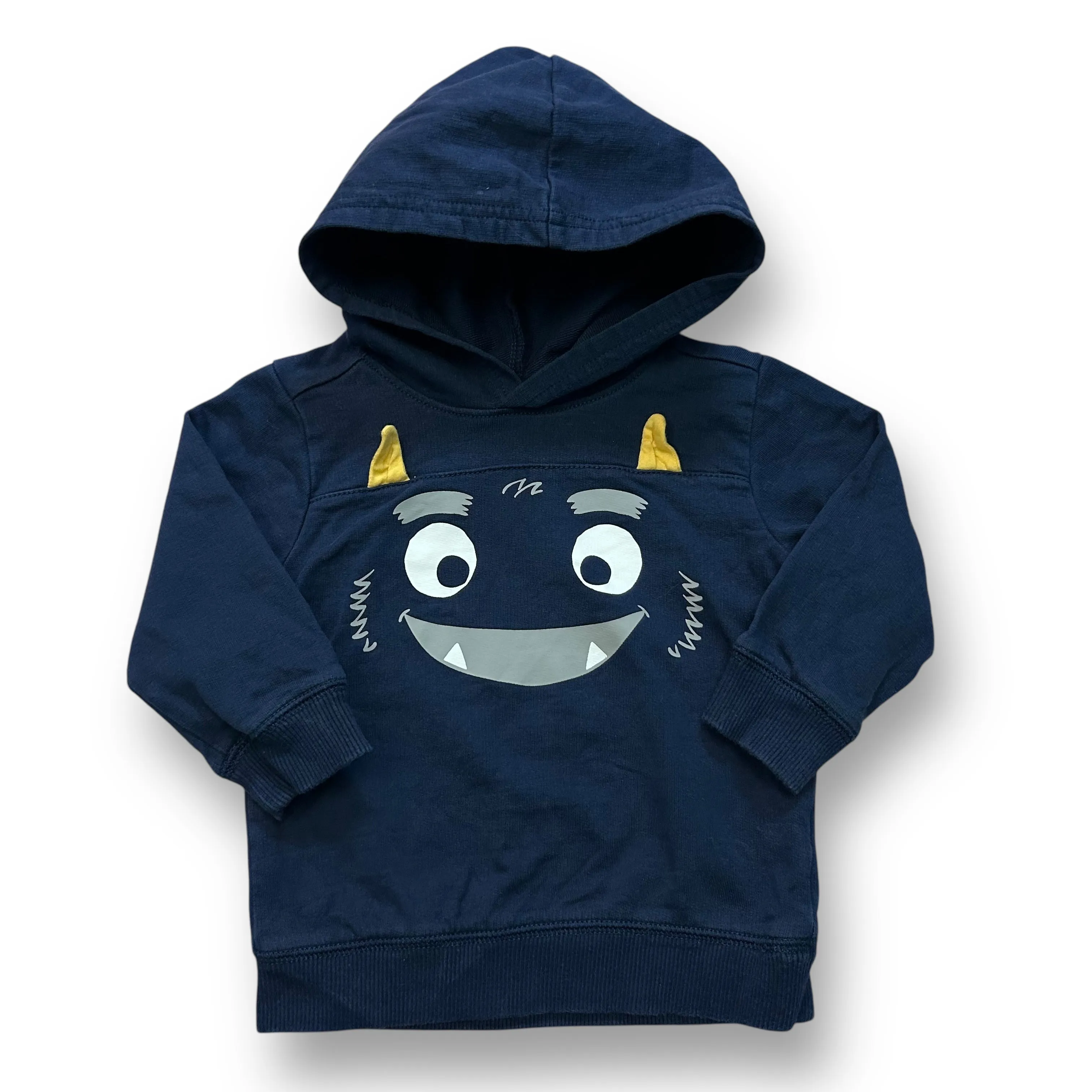 Boys Carter's Size 18 Months Navy 3D Monster Hoodie Shirt