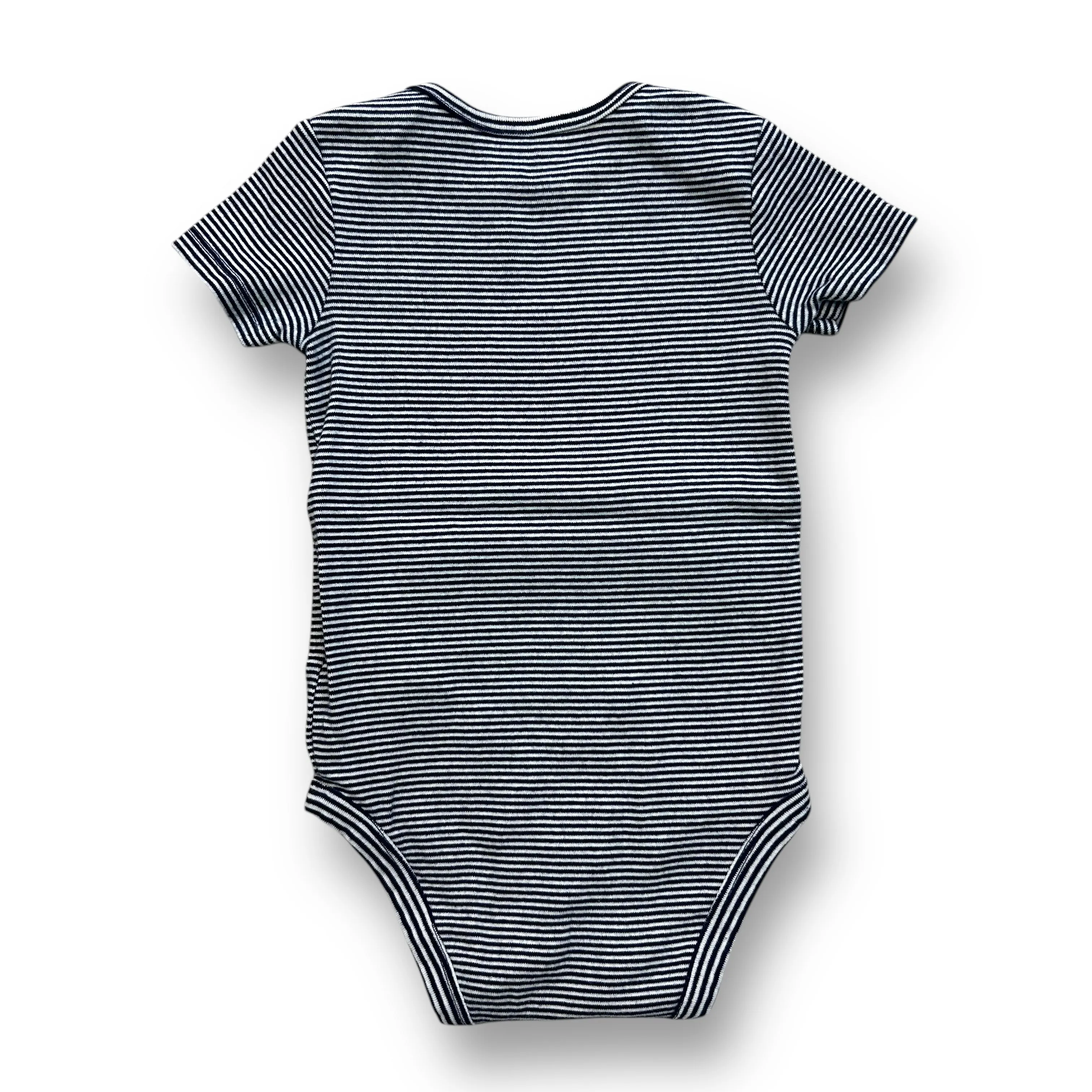 Boys Carter's Size 18 Months Navy Striped Snap Bottom Tee