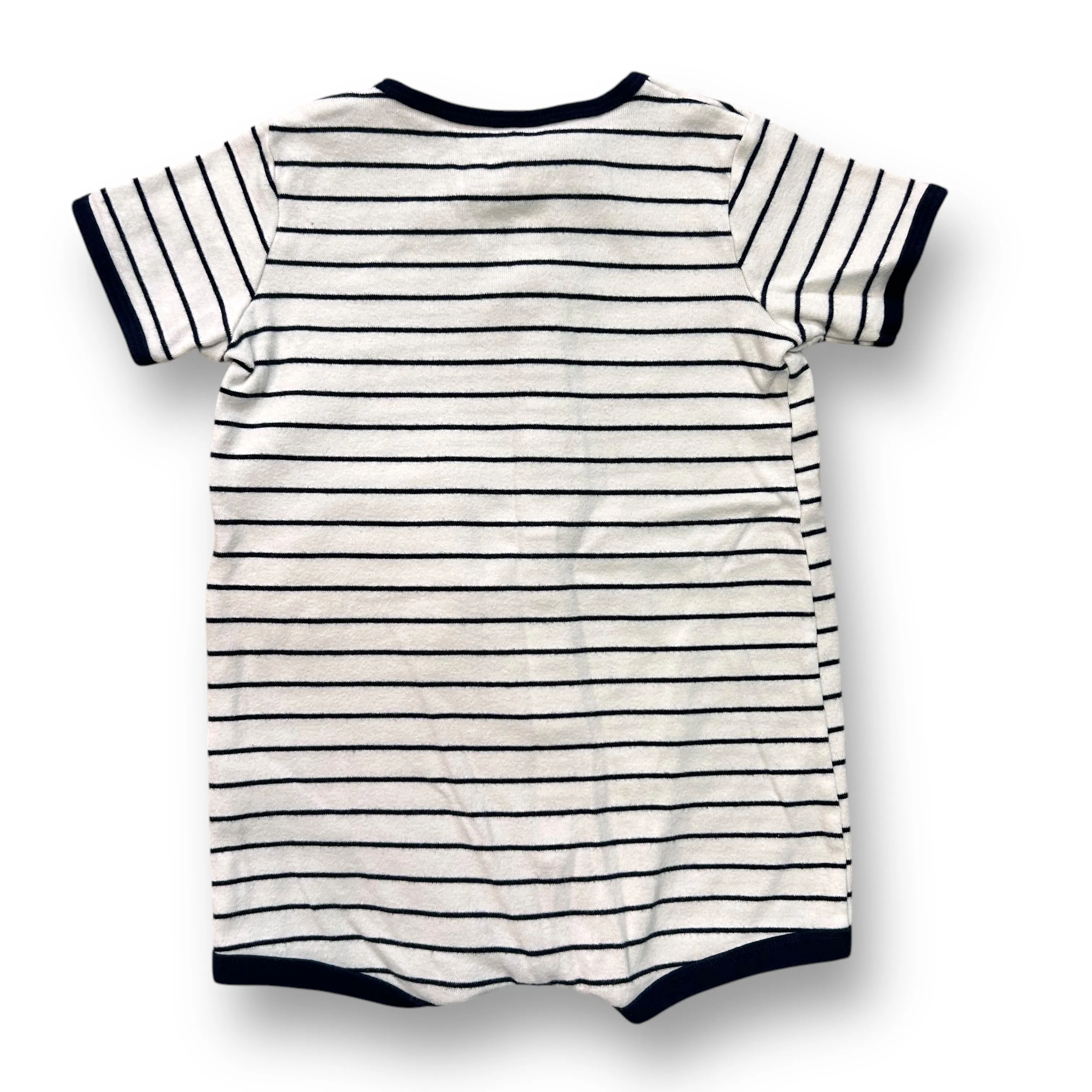 Boys Carter's Size 18 Months Striped Embroidered Whale Romper