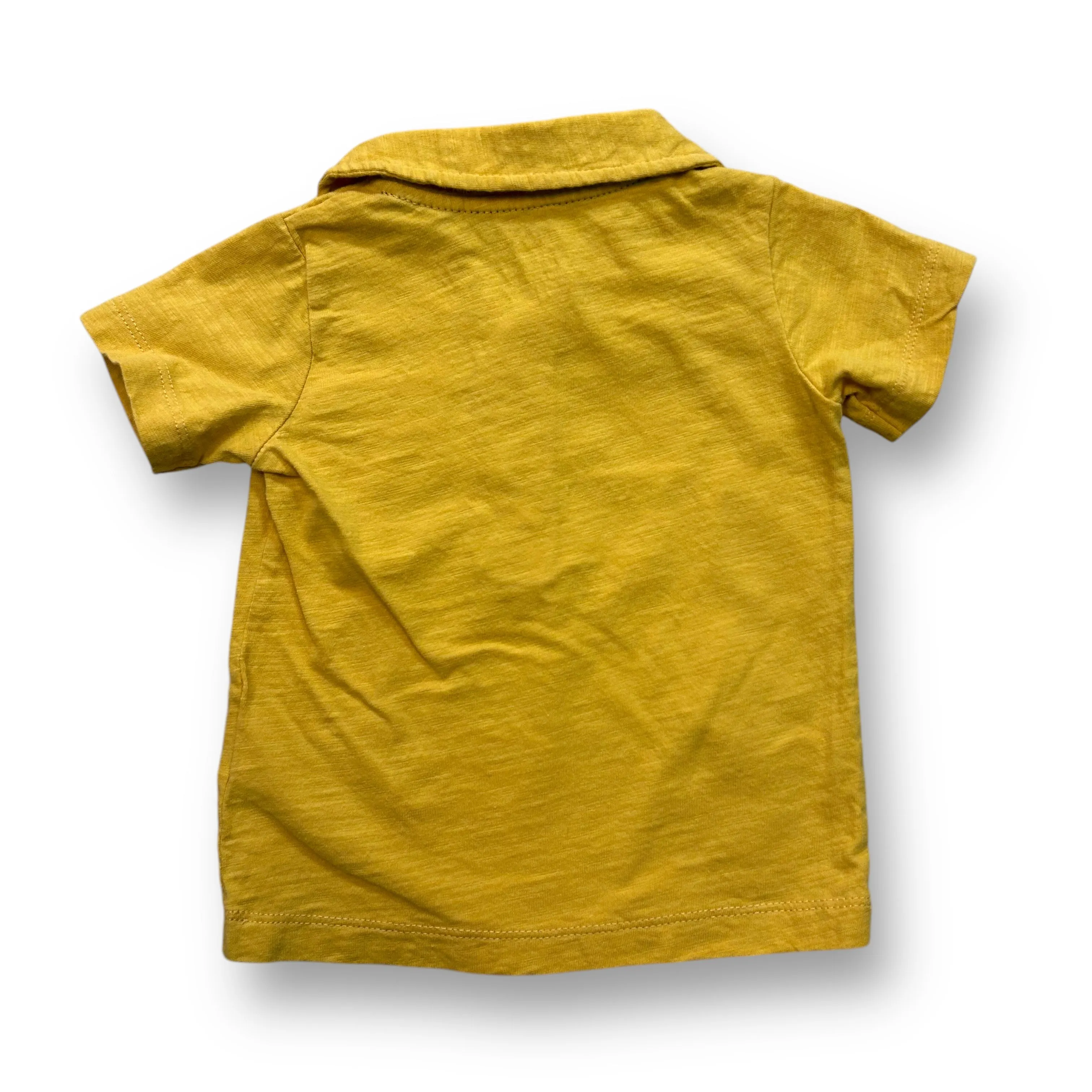 Boys Carter's Size 18 Months Yellow Short Sleeve Pocket Polo Shirt
