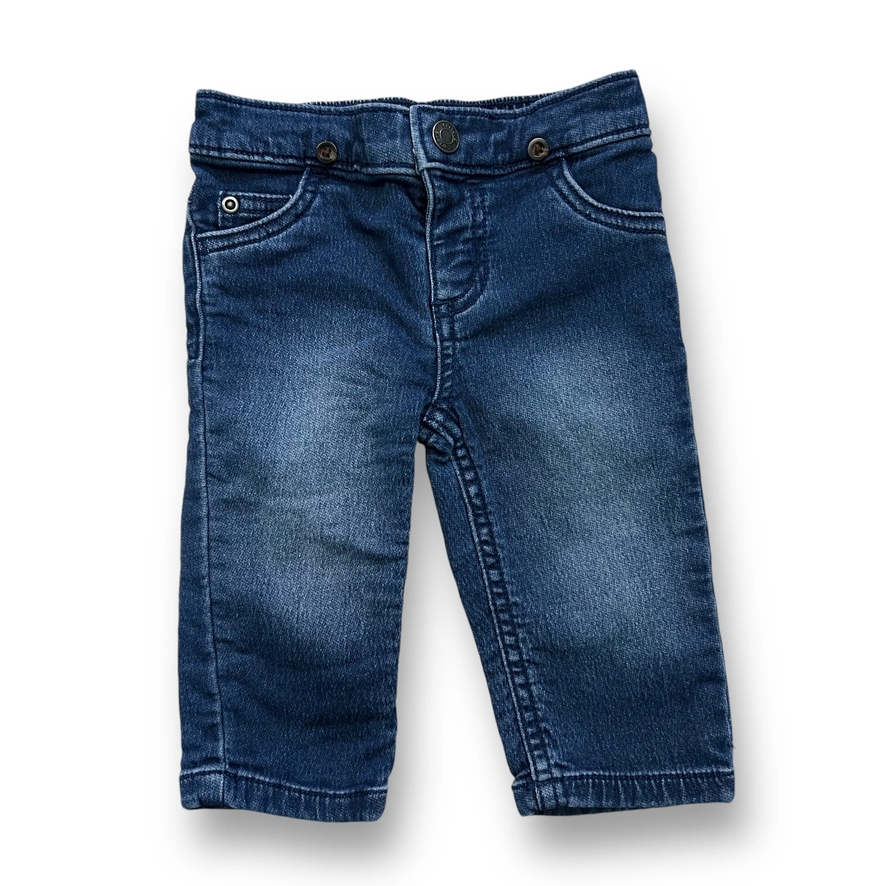 Boys Carter’s Size 6 Months Denim Snap Front Stretch Jeans