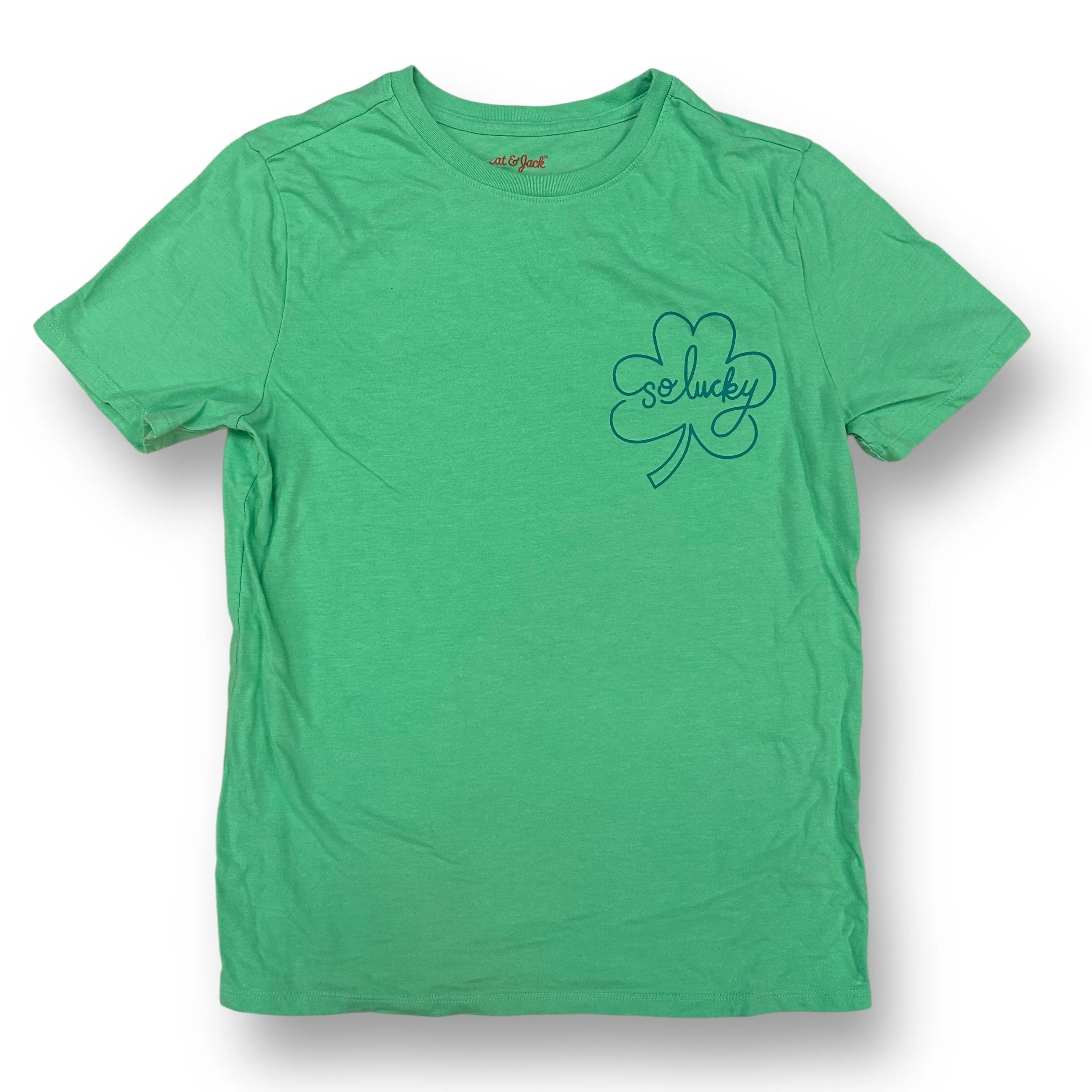 Boys Cat & Jack Size 14 YXL St. Patrick's Day Lucky Tee