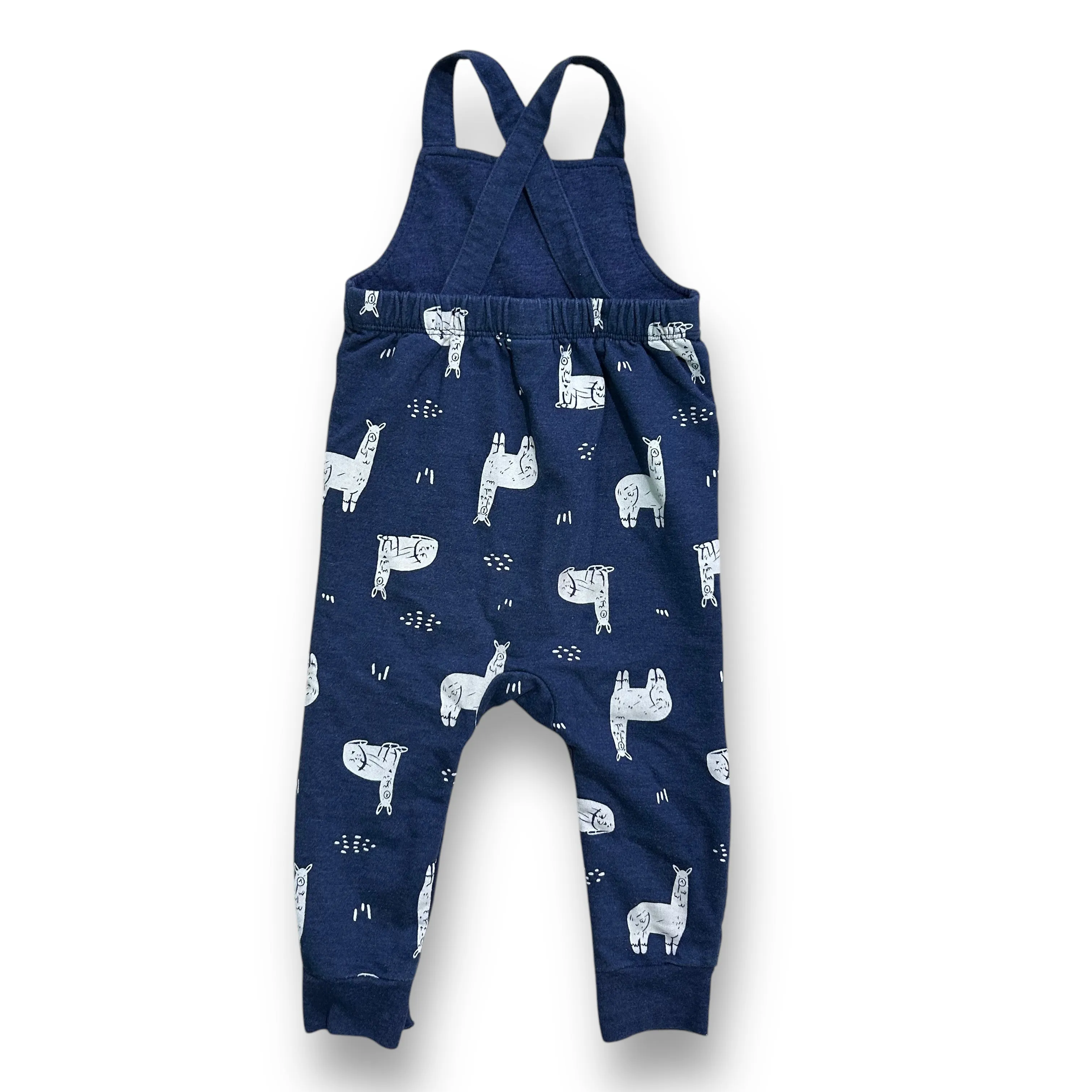 Boys Cat & Jack Size 18 Months Dark Blue Animal Print Overalls