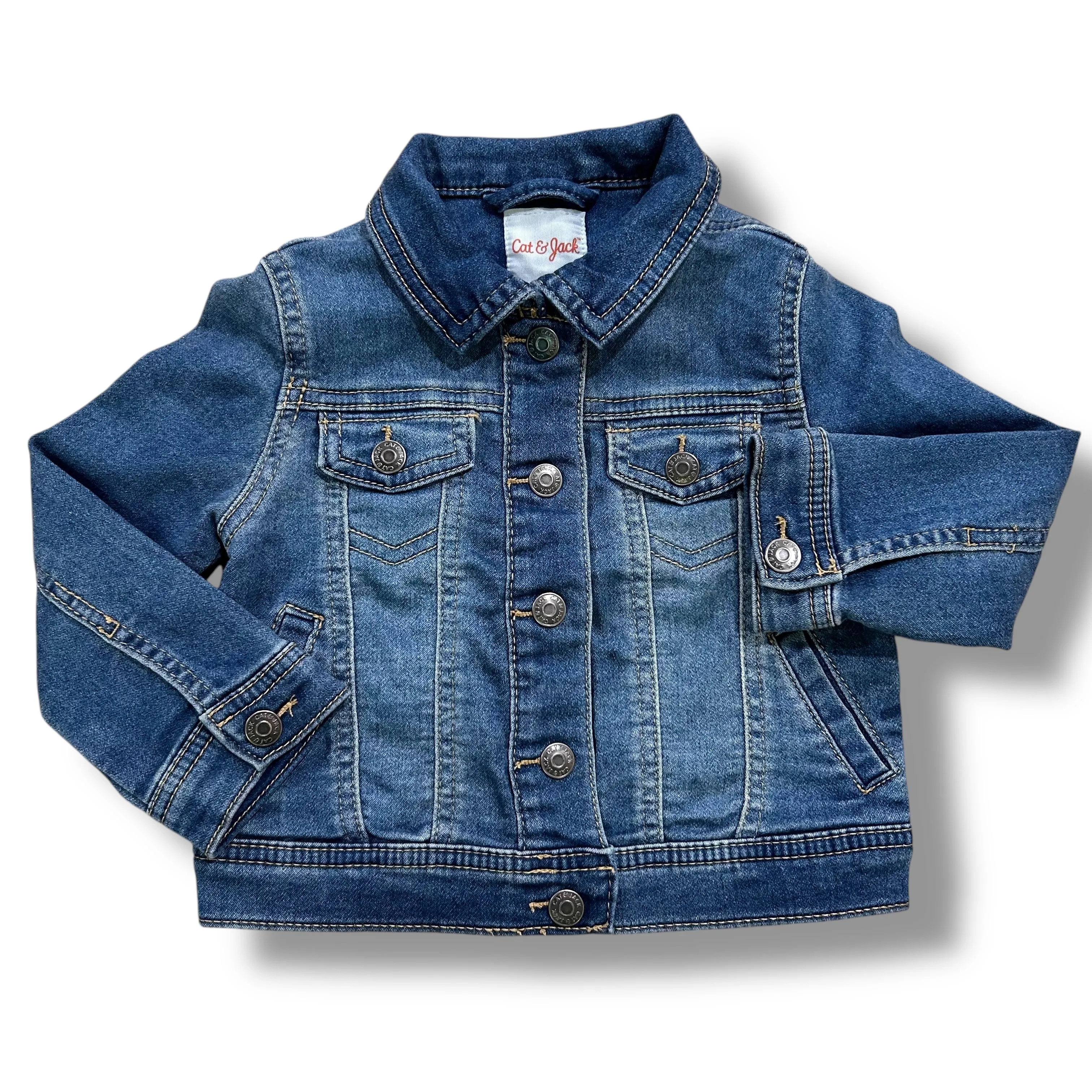 Boys Cat & Jack Size 2T Button Down Jean Jacket