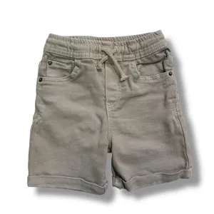 Boys Cat & Jack Size 2T Light Beige Stretch Denim Shorts