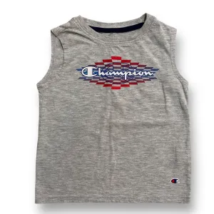 Boys Champion Size 4T Light Gray Graphic Print Tank