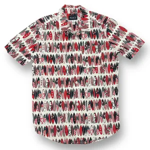 Boys Children's Place Size 14 Red White & Blue USA Button Down Shirt