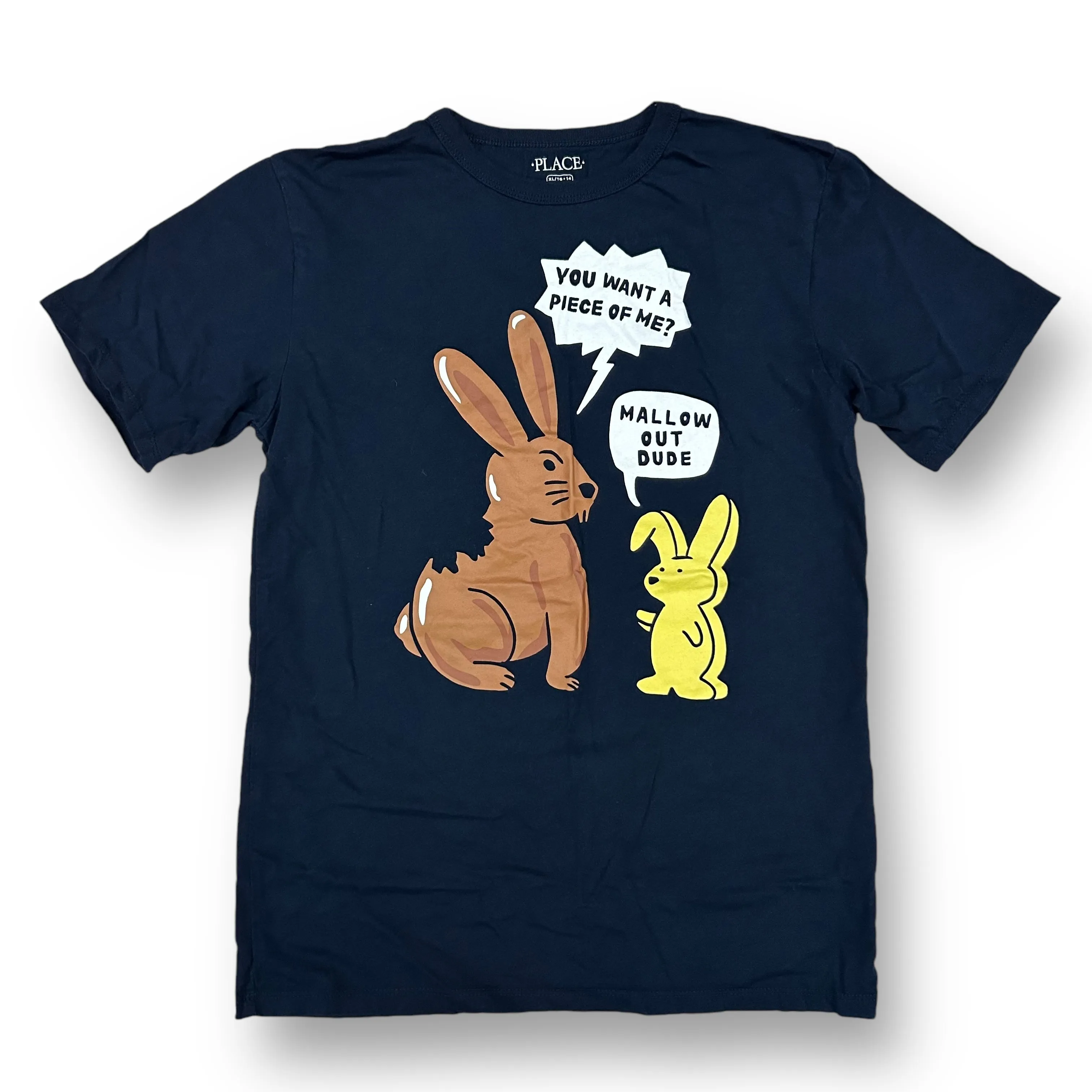 Boys Children's Place Size 14 YXL Short Sleeve Easter Shirt