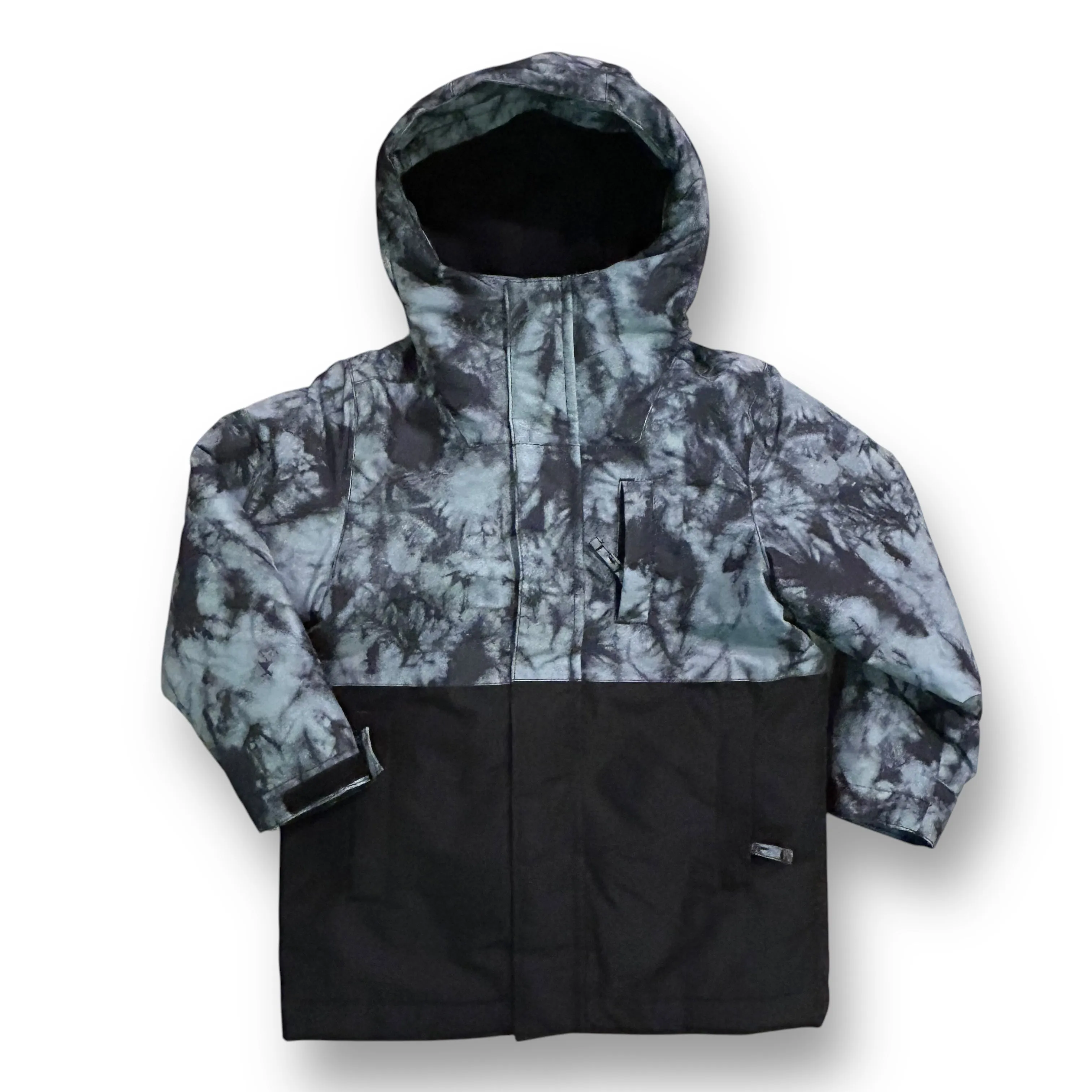 Boys Children's Place Size 4 Black/Gray Winter Coat with Zip-Out Liner