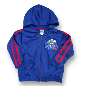 Boys DC Super Friends Size 24 Months Blue Zippered Warm Up Jacket