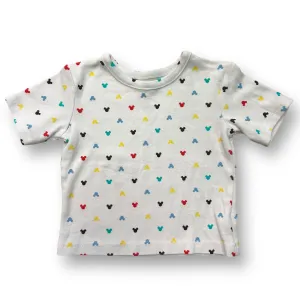 Boys Disney Baby Size 12 Months White Print Mickey Mouse T-Shirt