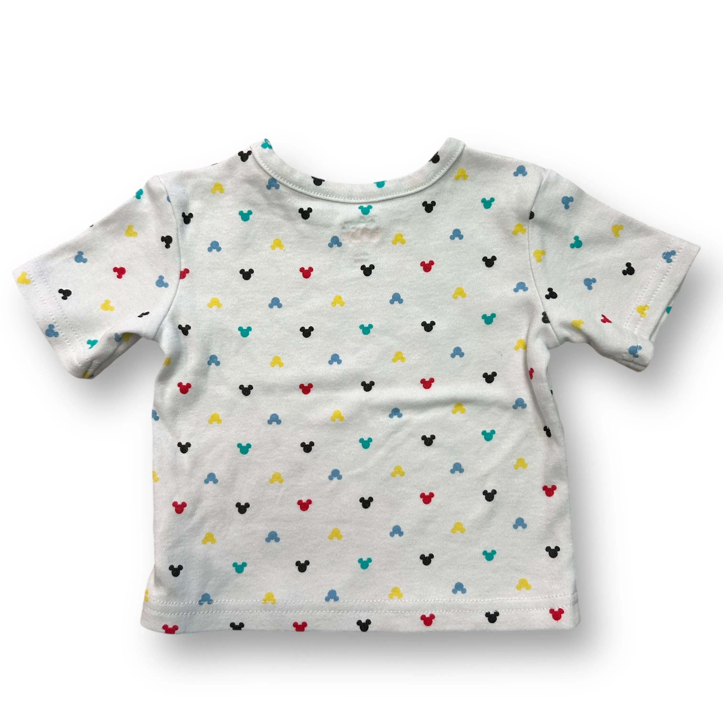 Boys Disney Baby Size 12 Months White Print Mickey Mouse T-Shirt