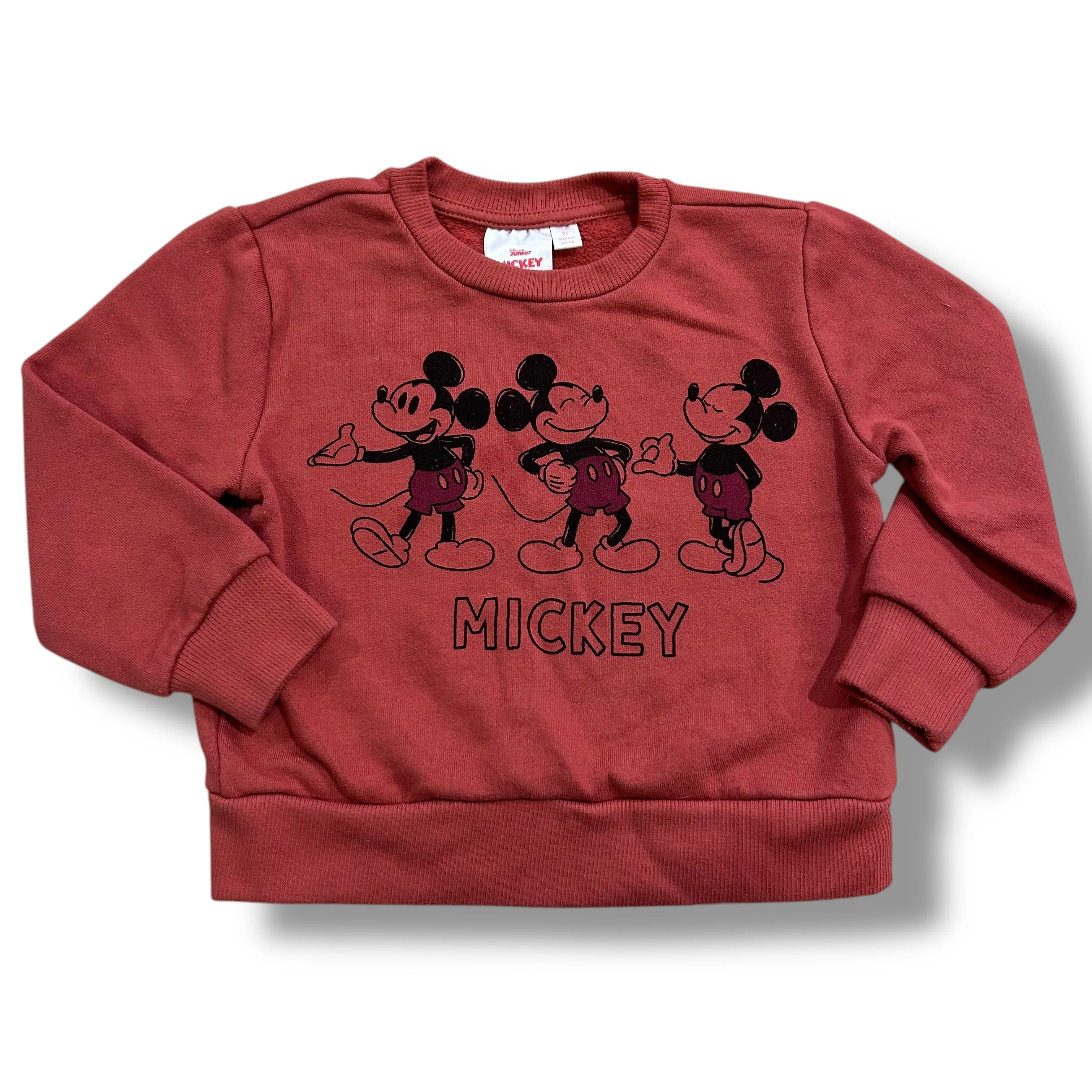 Boys Disney Junior Size 2T Everyday Mickey Mouse Sweatshirt