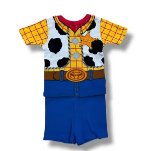 Boys Disney Pixar Size 3T Sheriff Woody 2-Piece Short Sleeve Pajamas