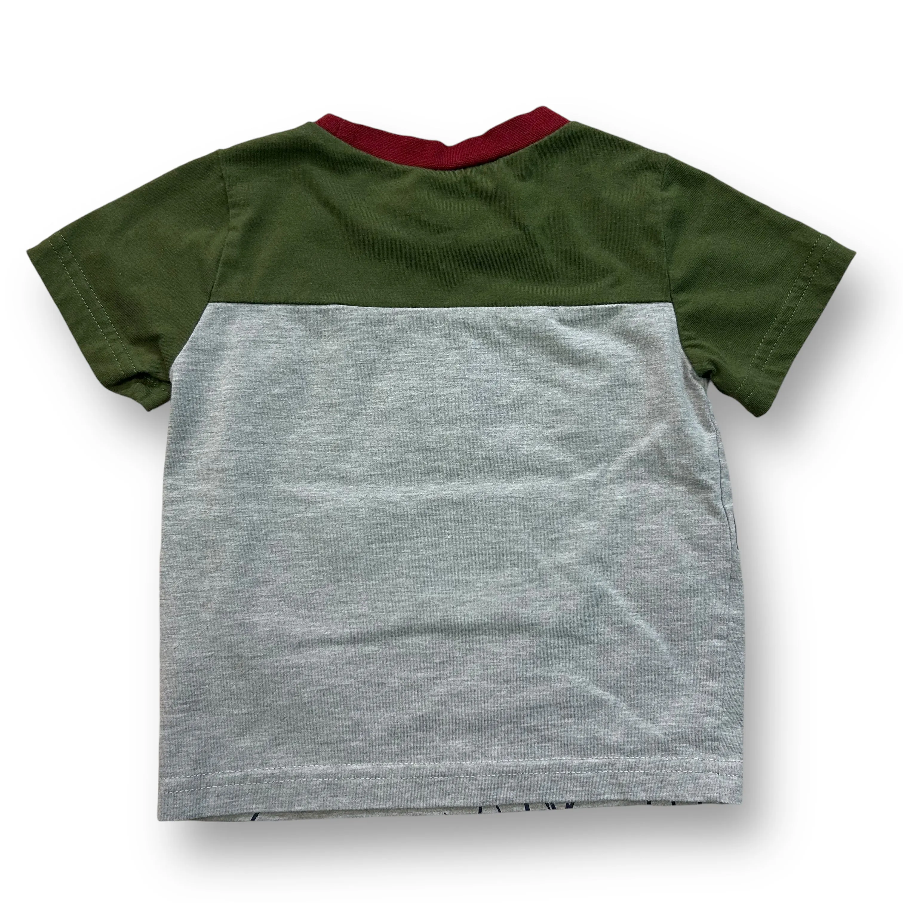 Boys Disney Size 2T Gray & Green Lion King Short Sleeve Shirt