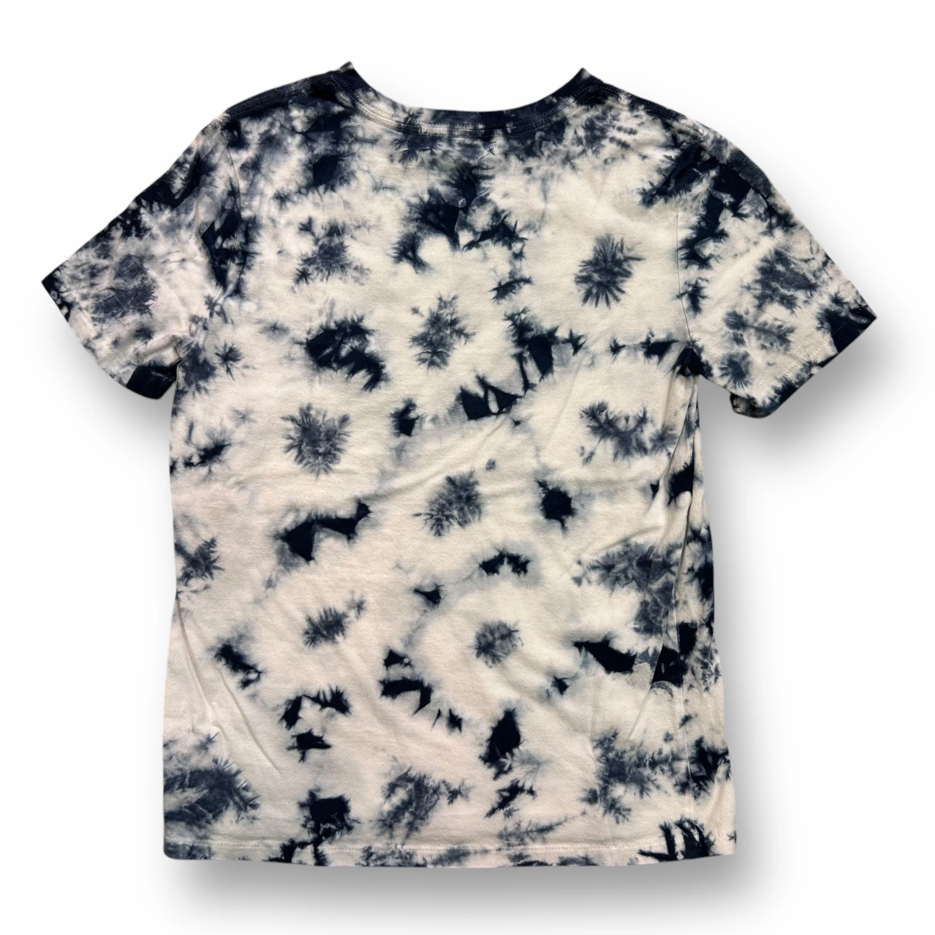 Boys Gap Size 10 L Blue & White Tie Dye Short Sleeve Pocket Tee
