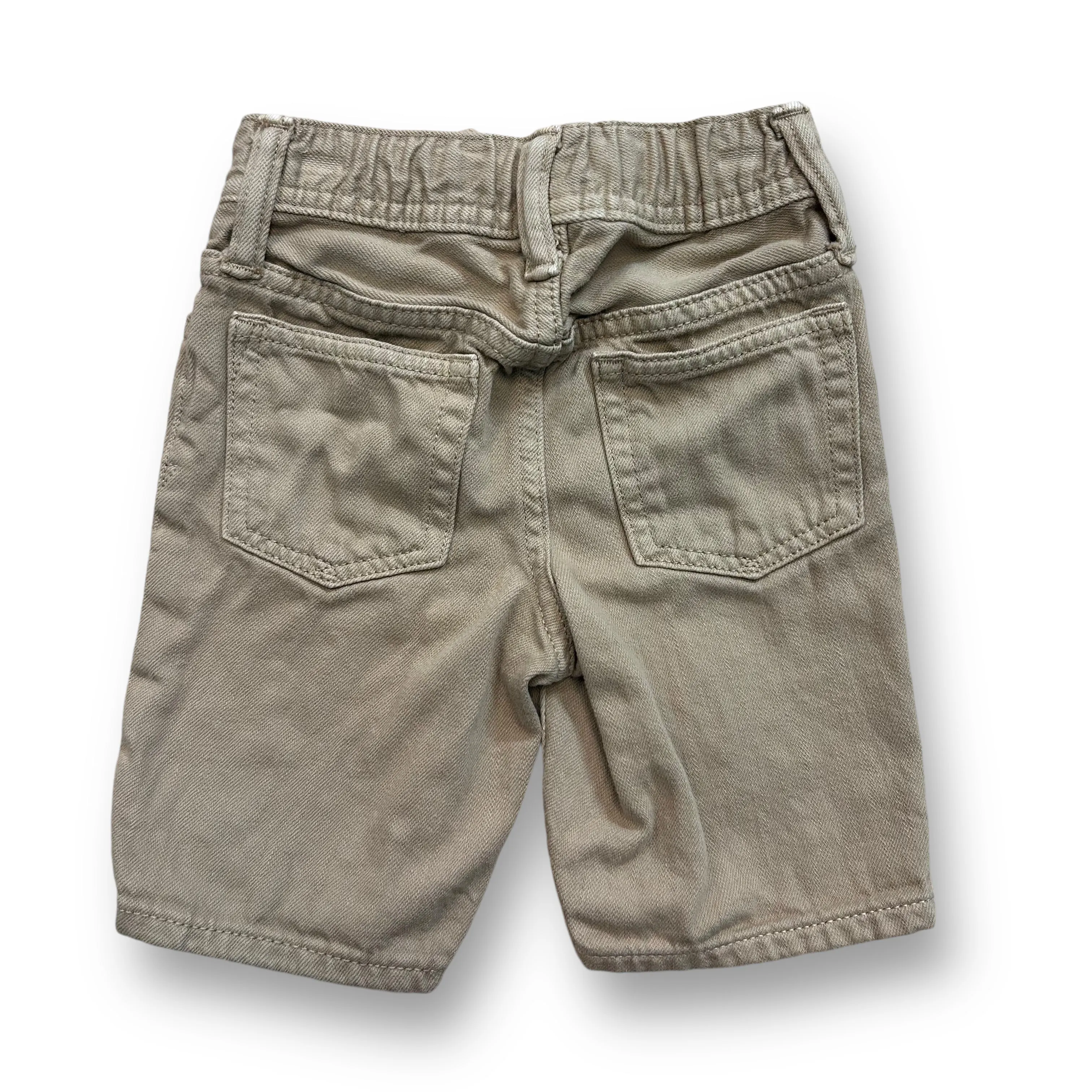 Boys Gap Size 18-24 Months Beige Denim Elastic Waist Shorts