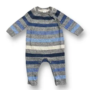 Boys Gap Size 3-6 Months Blue & Gray Striped Sweater Romper