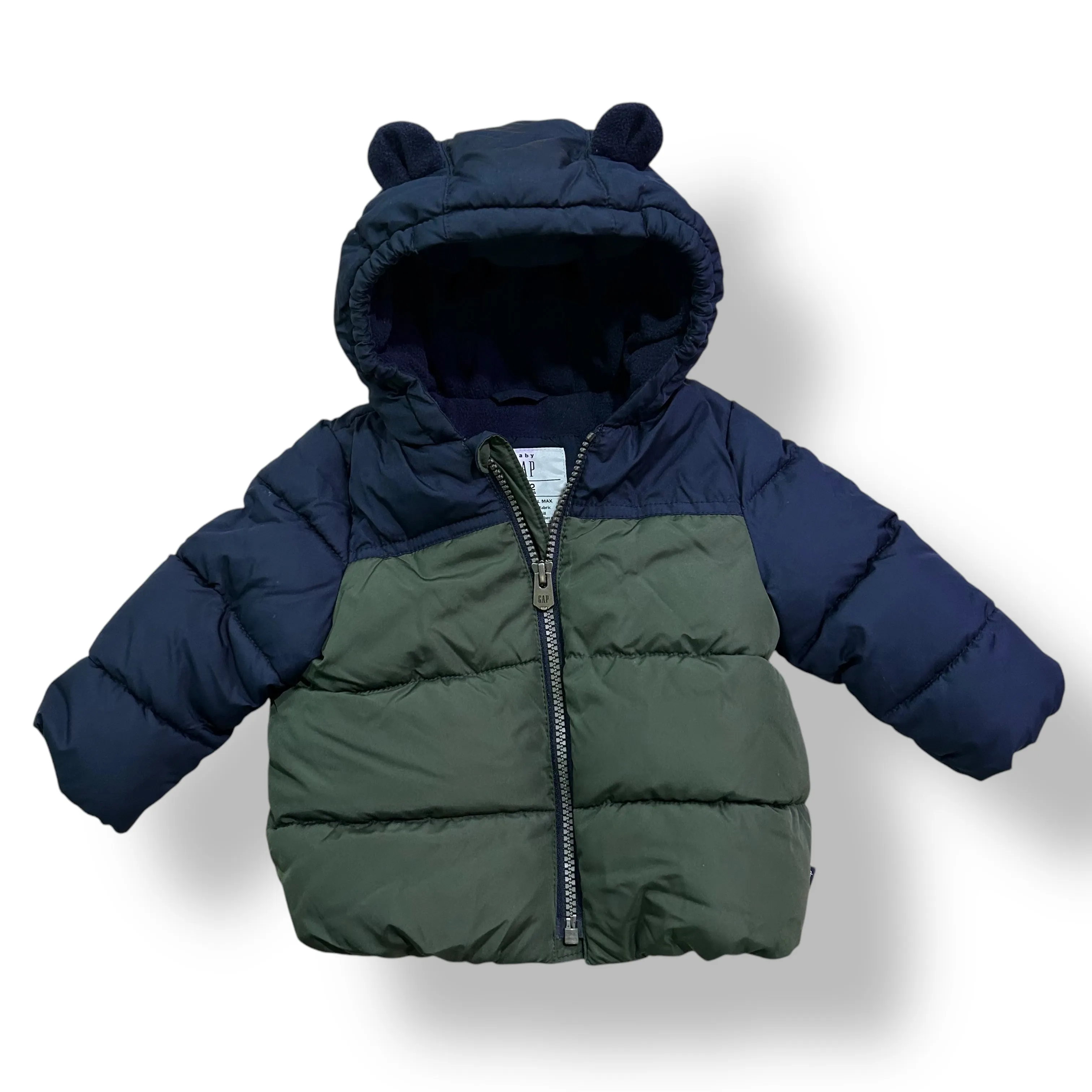 Boys Gap Size 6-12 Months Navy & Hunter Green Winter Coat