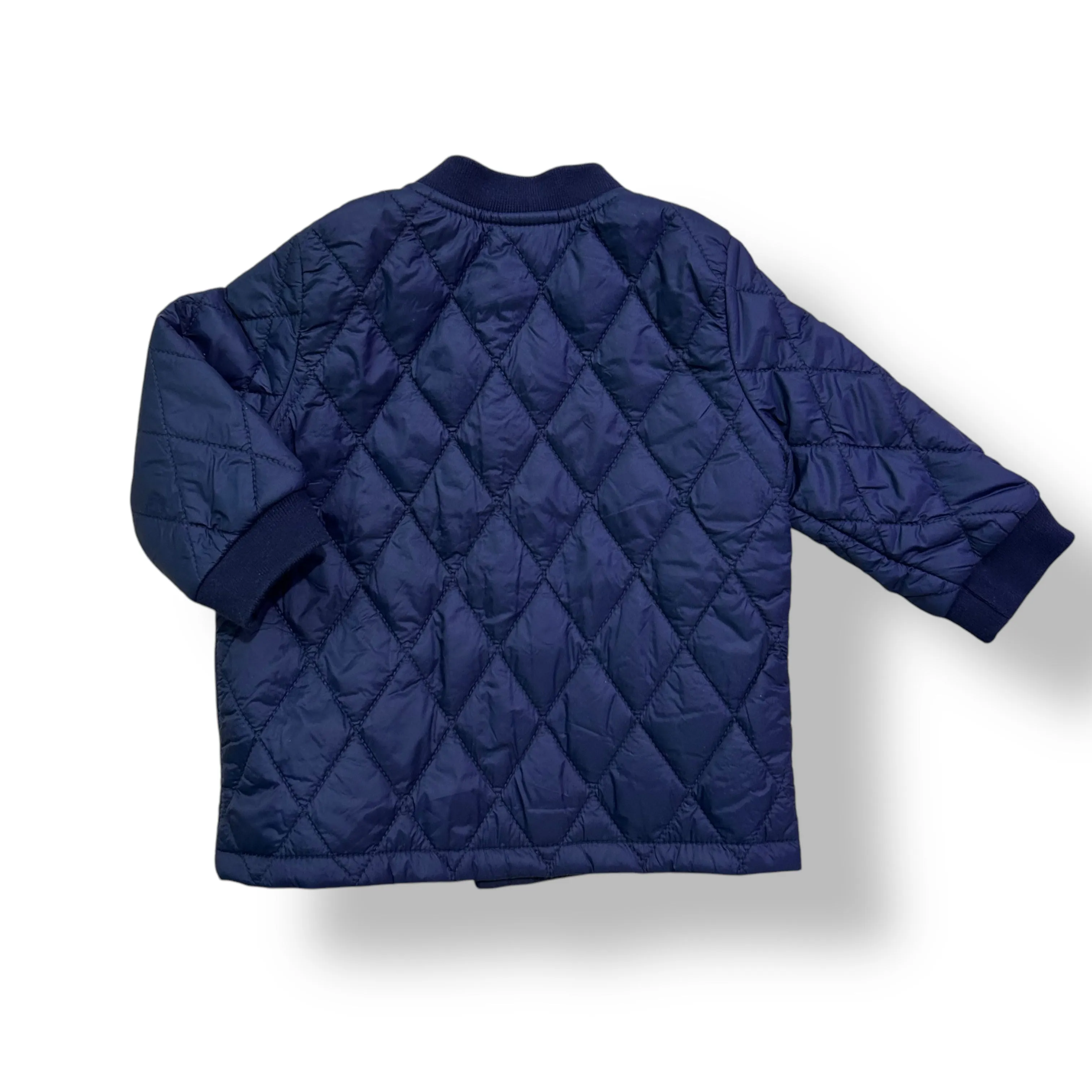 Boys Gap Size 6-12 Months Navy Blue Quilted Lightweight Jacket