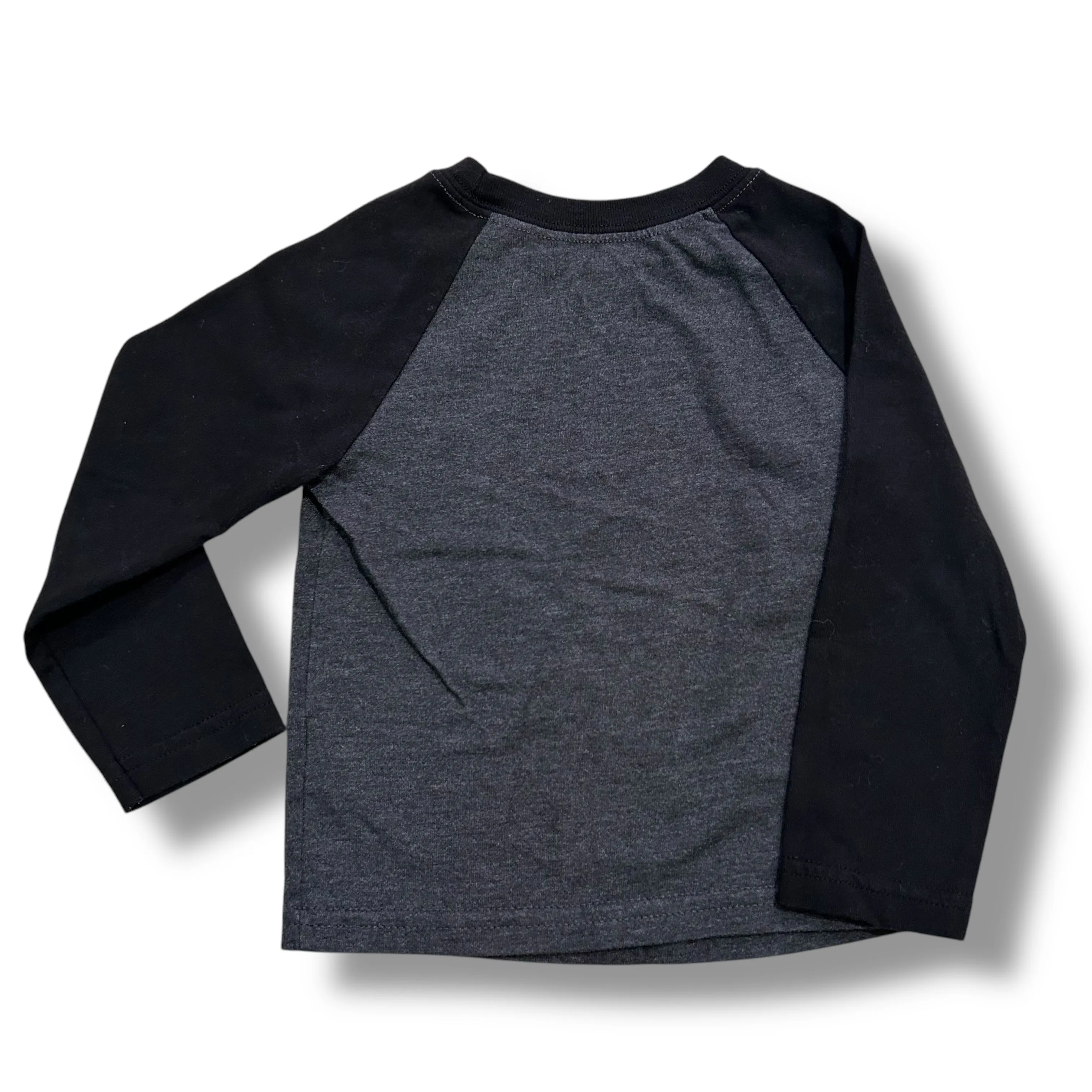 Boys Garanimals Size 2T Dark Gray & Black Long Sleeve Tee